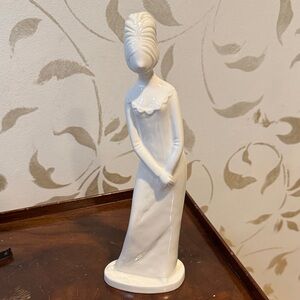 Elegant White Ceramic Figurine